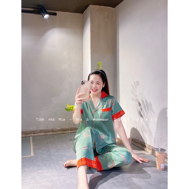 Tiệm nhà Mia - pyjama chất lụa latin mịn 2 mặt