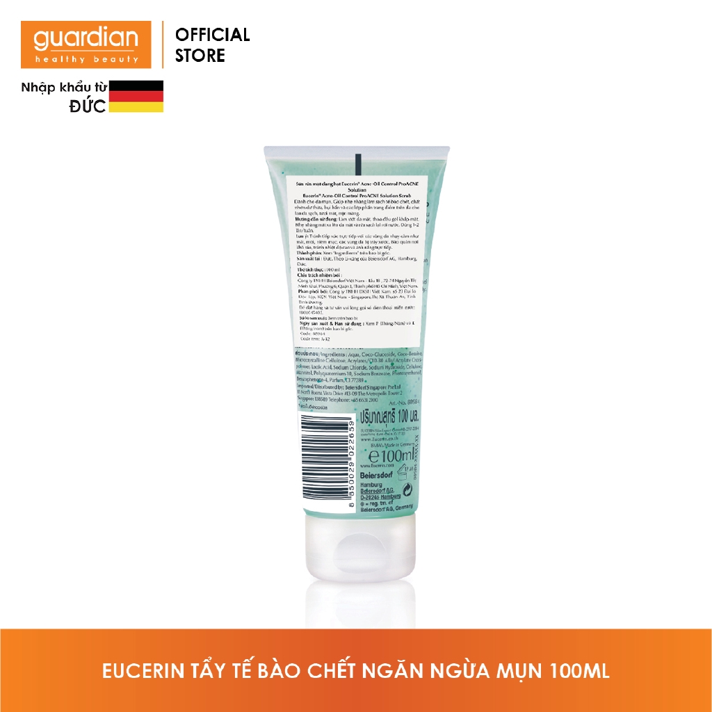 Tẩy tế bào chết ngăn ngừa mụn Eucerin Pro Acne Scrub 100ml | BigBuy360 - bigbuy360.vn