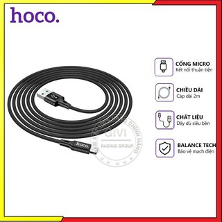 Cáp sạc nhanh hoco du10 max dây dù 3.0a, cổng kết nối micro usb, dài 2m