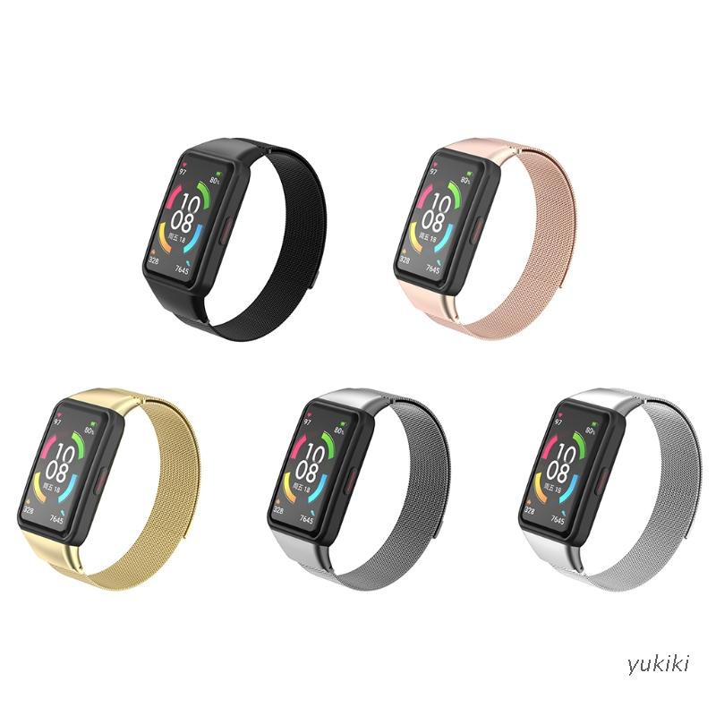 Dây Đeo Thay Thế Bằng Kim Loại Nhiều Màu Sắc Cho Đồng Hồ Thông Minh Honor Band 6