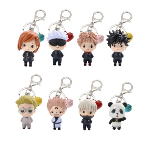 Móc khóa mô hình Jujutsu Kaisen Vật Thể Bị Nguyền Rủa - Mô hình chibi Yuji Itadori Satoru Gojo JK14