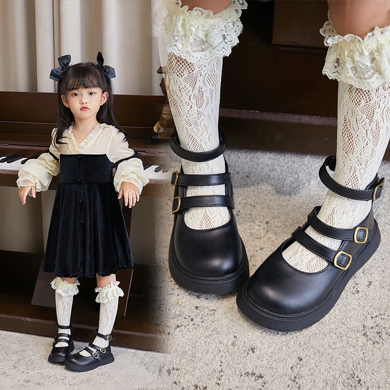 Giày Búp Bê Bé Gái Kiểu Dáng Vitage Giày Bé Gái Phong Cách Tiểu Thư Hàn Quốc