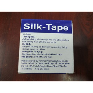 Băng dính lụa y tế Silk tape 5*4