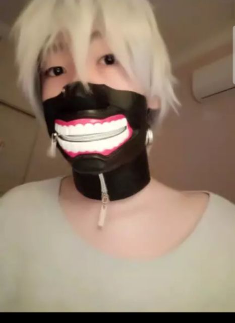 Bộ tóc giả và mặt nạ cosplay anime Tokyo Ghoul Kaneki