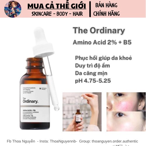 [Bill Us] Tinh Chất Dưỡng Dịu Da The Ordinary Amino Acids + B5 Serum