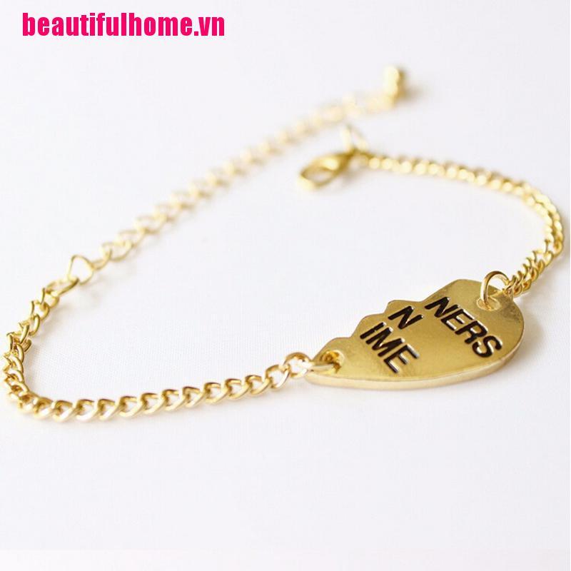 Bộ 2 Vòng Tay Mặt Mảnh Ghép Trái Tim Cho Tốt Nhất