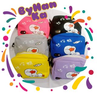 Túi tote đeo chéo hình vịt siêu cute
