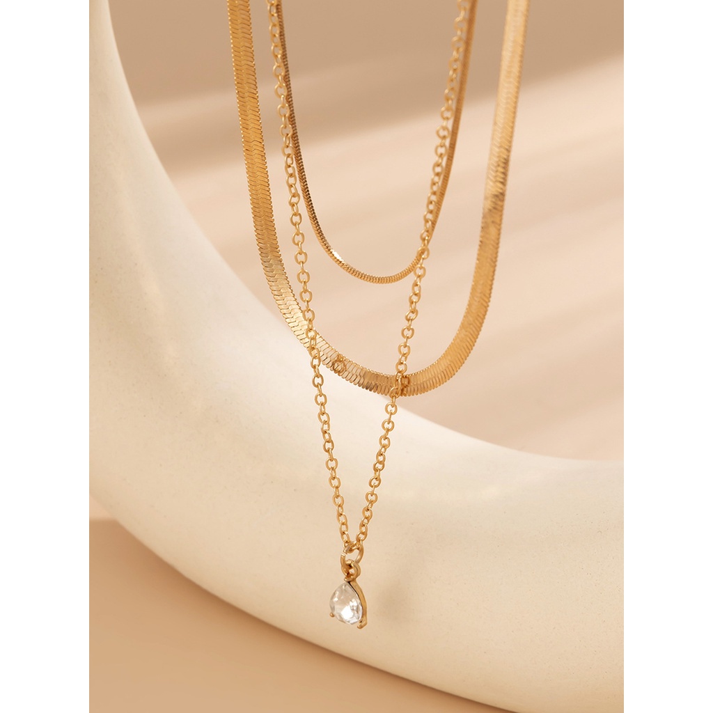 Vòng cổ Ba Lớp Phong Cách Bohemia Thanh Lịch Cho Nữ