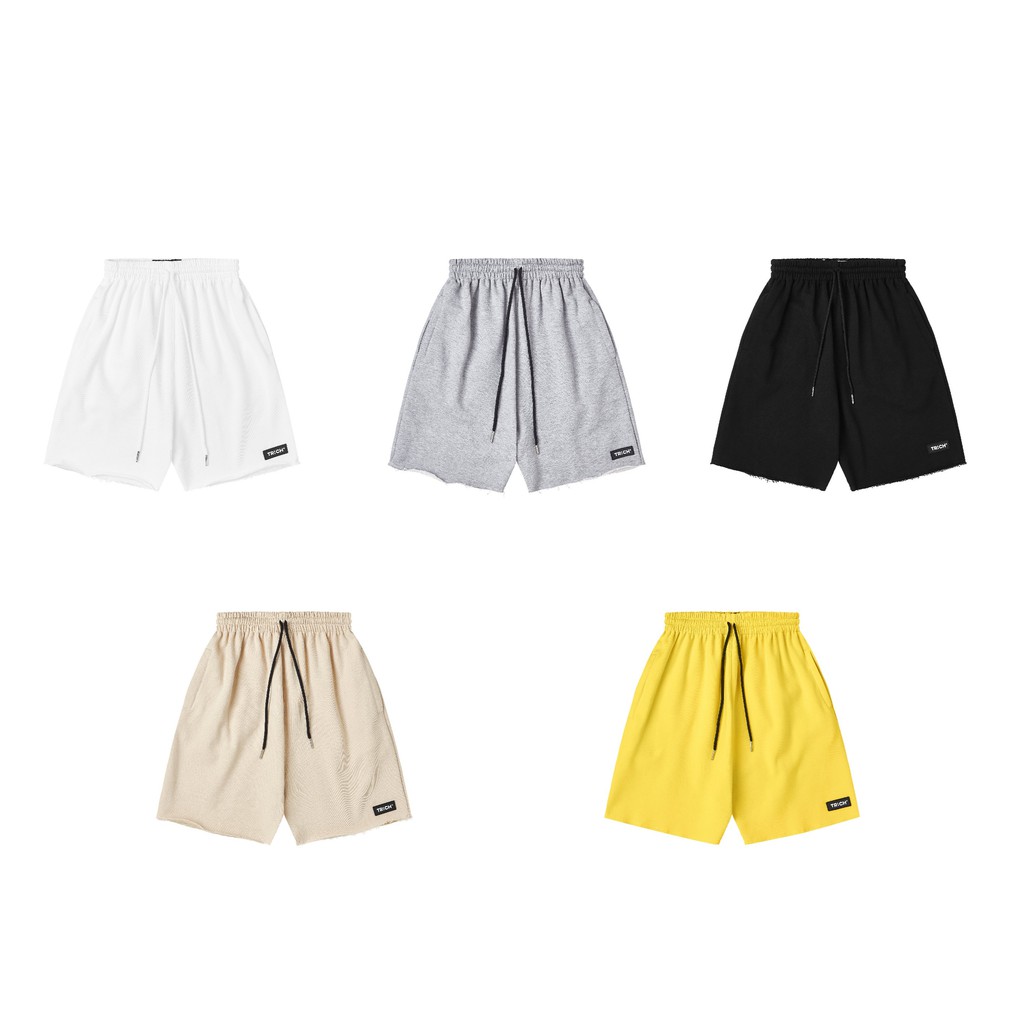 [CHÍNH HÃNG TRICH] Basic Short ( Quần TRICH ngắn nỉ ống cắt không đi đường may )