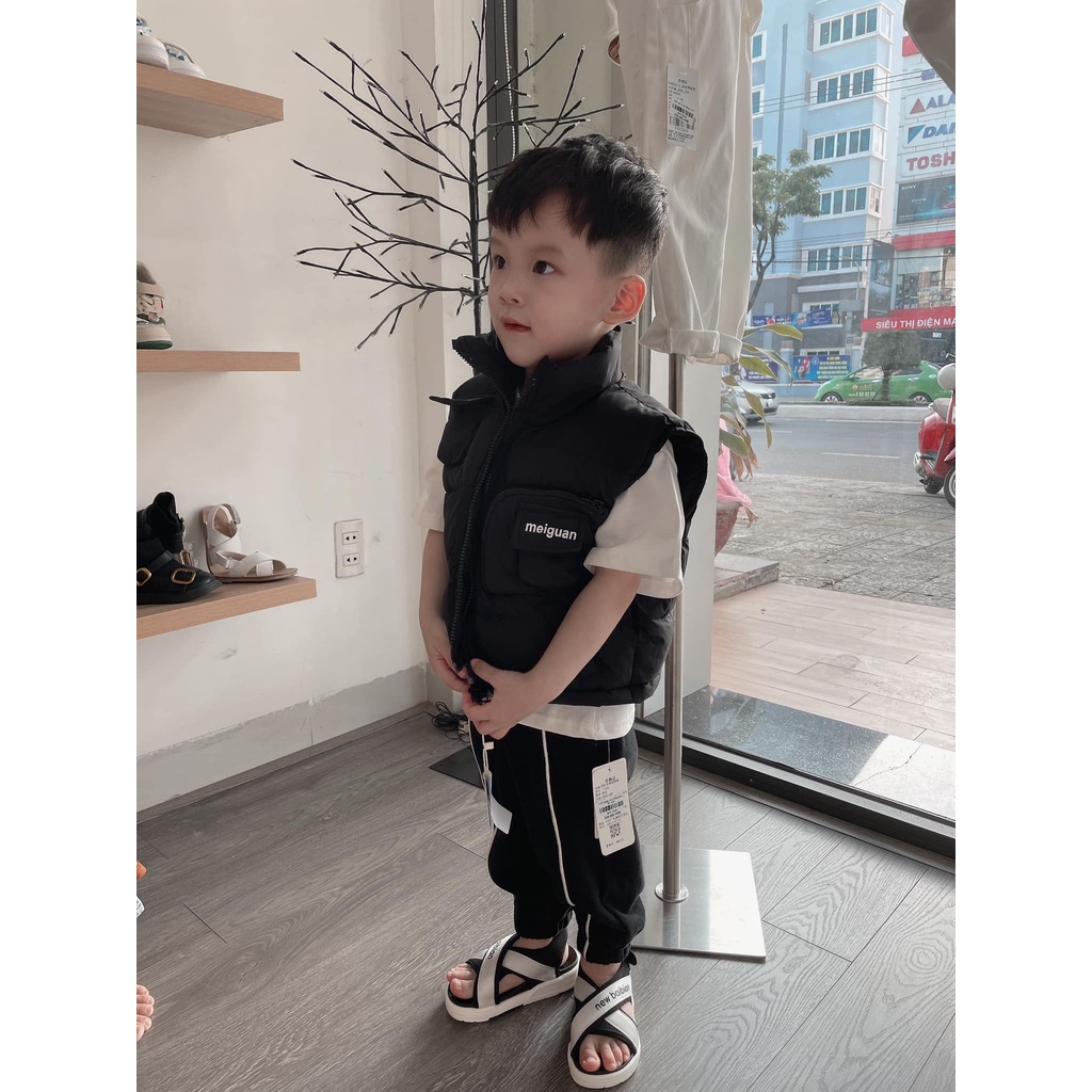 Sandal chéo quai dán phong cách hàn quốc cho bé