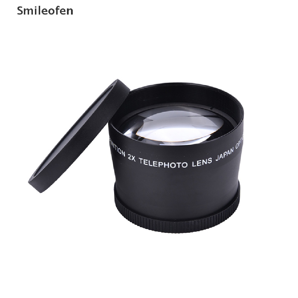 Ống Kính Telephoto Chuyên Nghiệp 58mm 2.0X + Khăn Lau Cho Máy Ảnh Canon Nikon Sony Pentax
