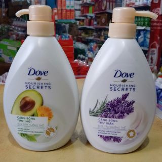 Sữa tắm dưỡng thể Dove chiết xuất bơ hoa cúc và hoá Oải Hương 530g.
