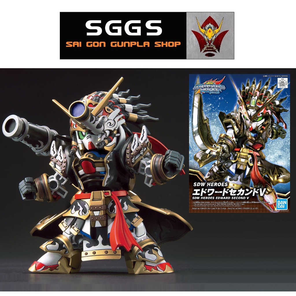 Gundam SD Edward Second V Mô Hình SDW Heroes Bandai Đồ Chơi Lắp Ráp