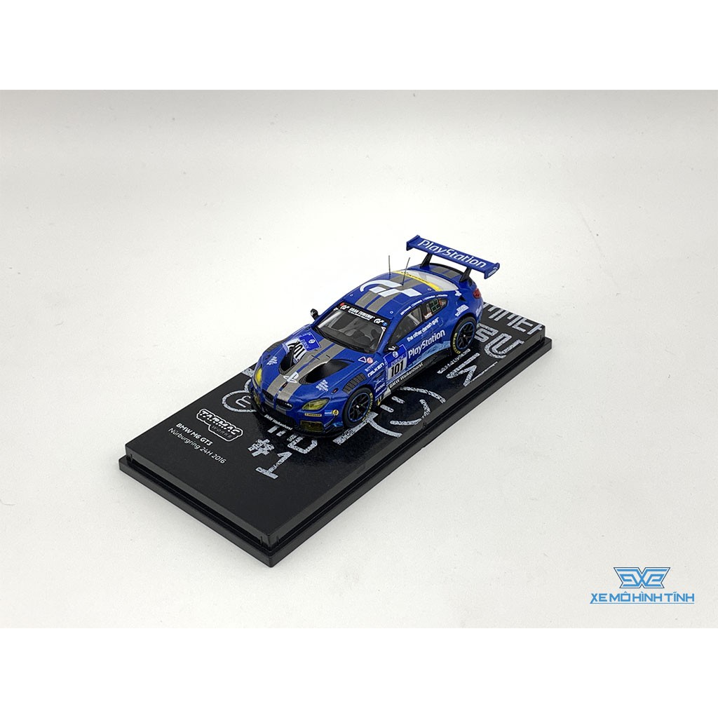 Xe Mô Hình BMW M6 GT3 Nurburgring 24H 2016 1:64 Tarmac Works ( Xanh #101 )