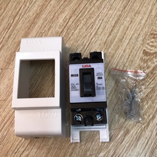 Bộ 2 cầu dao tự động (APTOMAT) 2 cực 1 tiếp điểm 20A - LIOA MCCB2P1E-20A