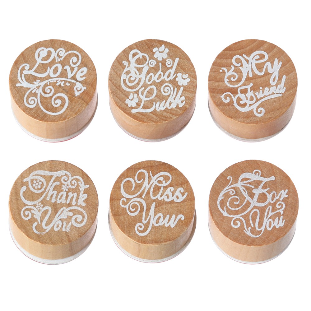 Con Dấu In Chữ Thank You Làm Từ Gỗ Và Cao Su DIY