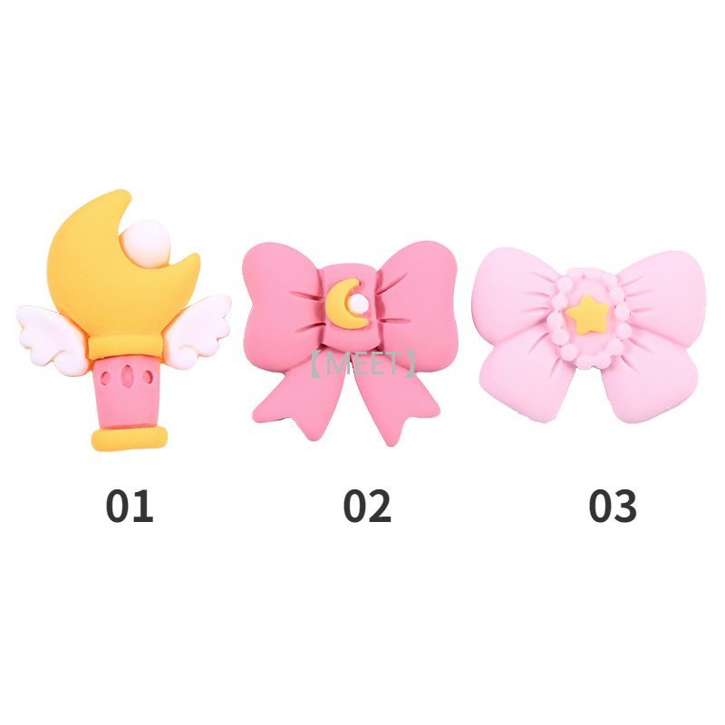 [Met] 1 Cái / Túi Hình Nơ Nhựa Resin Làm Đồ Trang Sức Thủ Công DIY