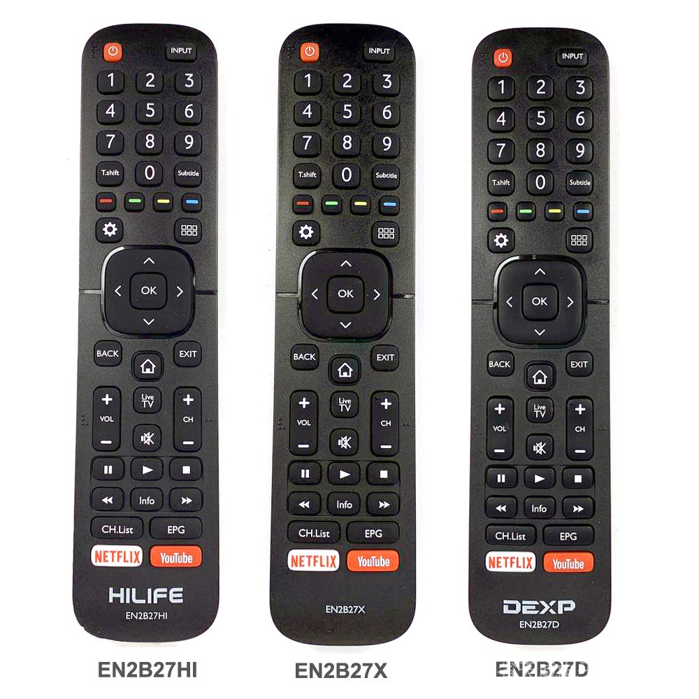 Điều Khiển Từ Xa Mới EN2B27HI EN2B27X EN2B27D Dành Cho Hisense HILIFE DEXP LCD Smart TV Với NETFLIX 