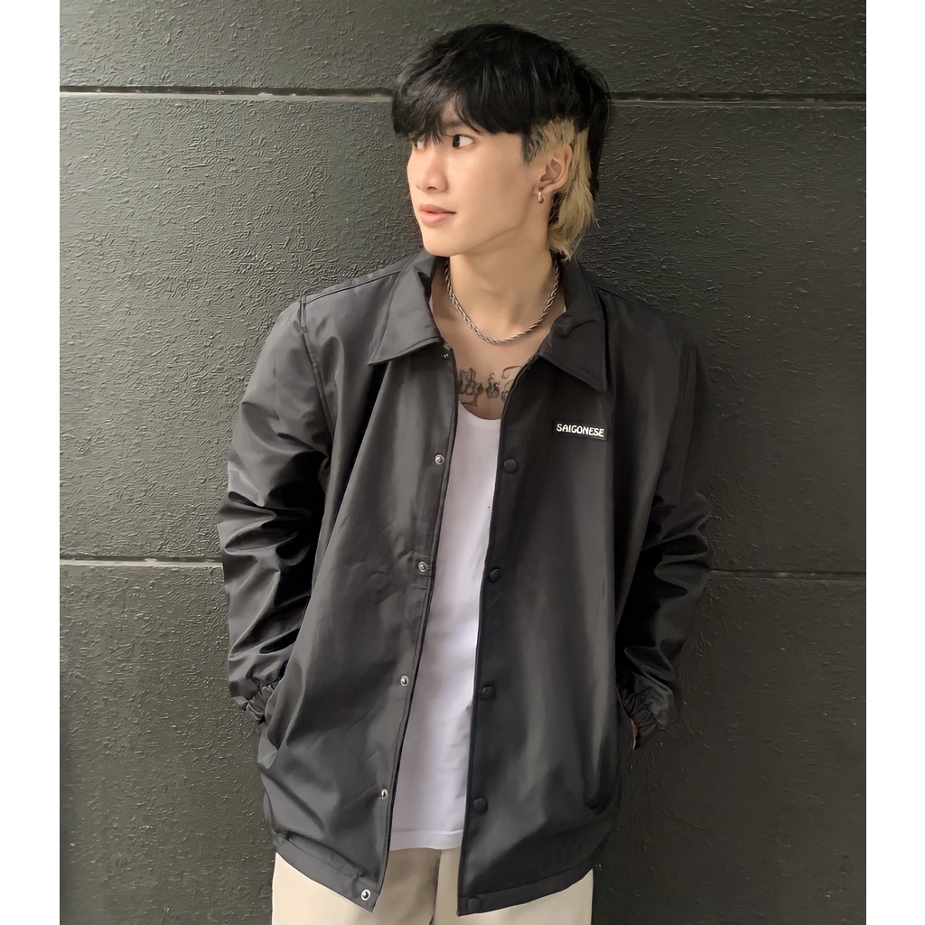 Áo Khoác Jacket Dù Phản Quang Unisex Form Rộng Nam Nữ