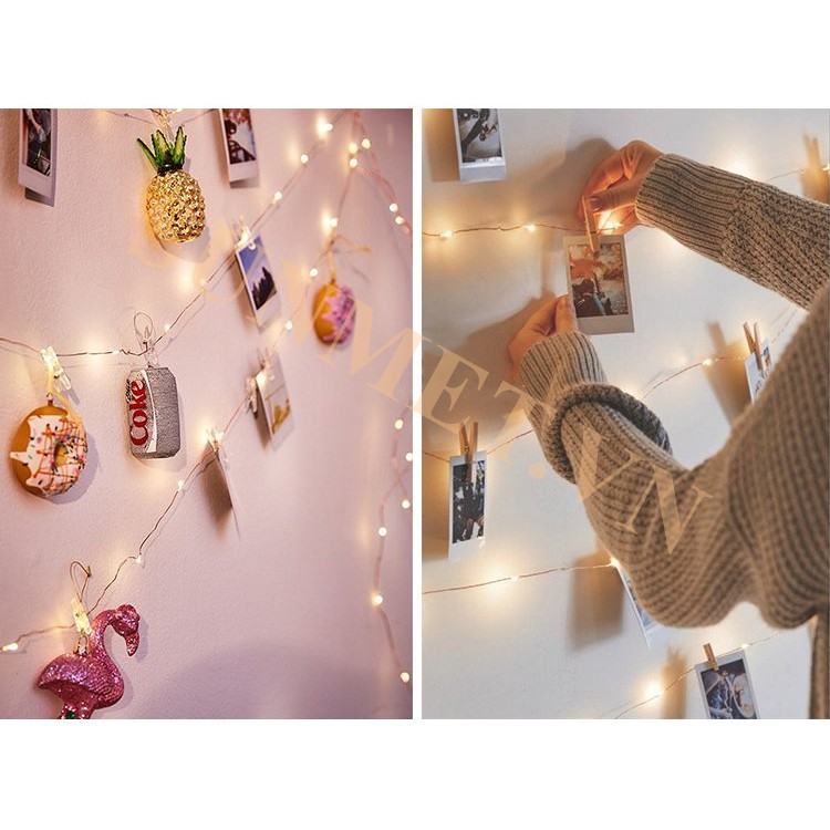 Dây đèn Led fairylight ,dây đèn đom đóm 5 mét dùng pin