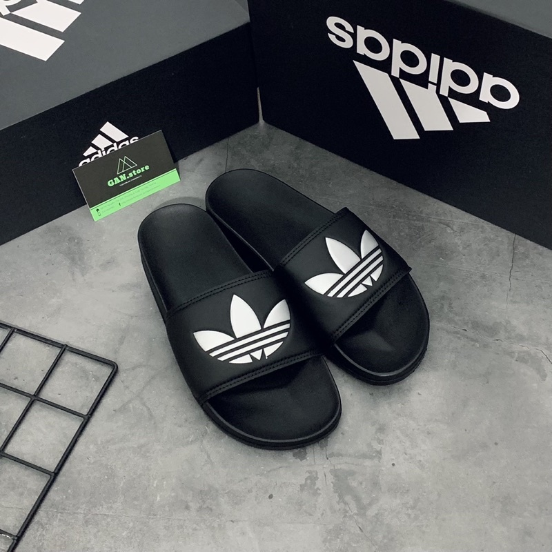 DÉP ADIDAS PU LIGHT NEW ĐẾ ÊM CHỐNG THẤM - Hàng sắc nét đẹp không tì vết full box