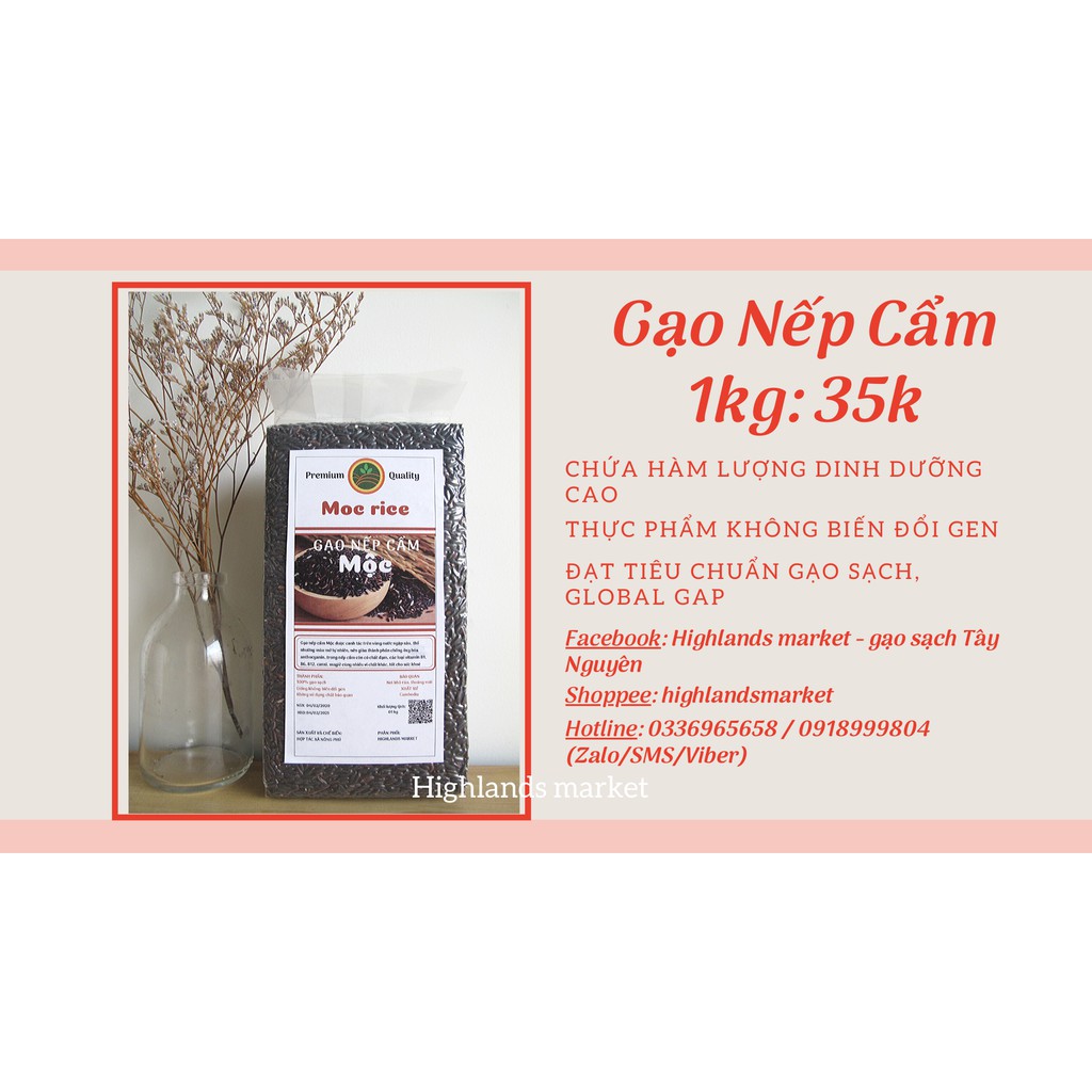 GẠO NẾP CẨM - GẠO SẠCH CAMPUCHIA
