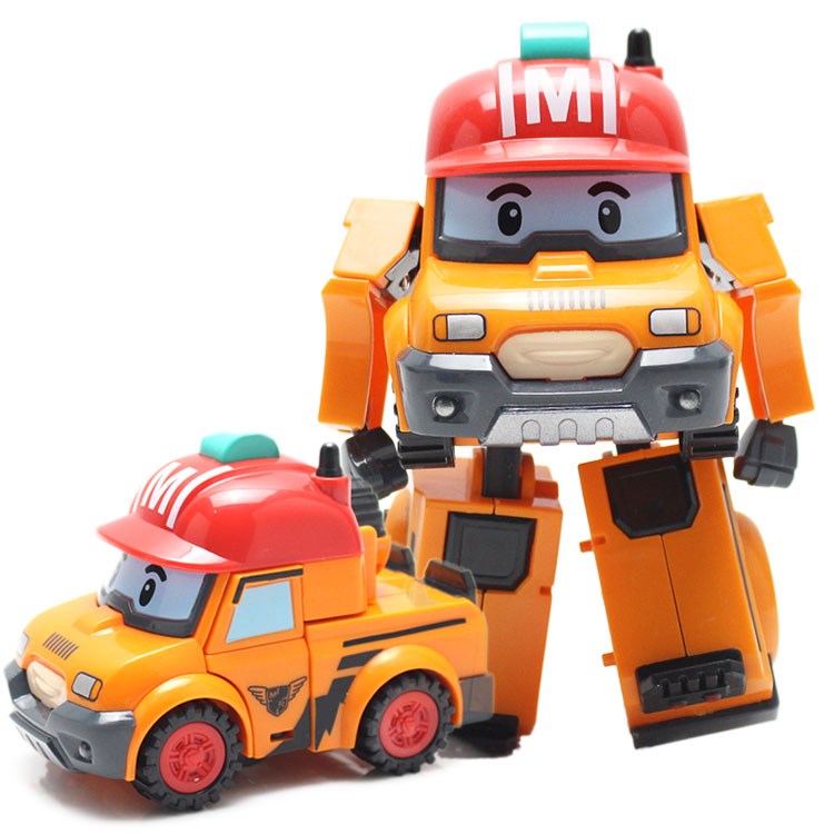 Polly Deformation Robot Toy Police Car Fire Rescue Team