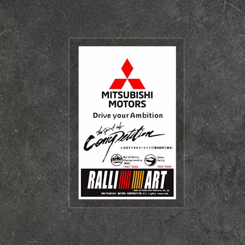 MITSUBISHI Miếng Dán Tĩnh Điện Trang Trí Kính Chắn Gió Cho Triton Lancer xpander ASX Mirage Attrage Outlander Pajero Grandis EVO L200 Airtrek Galant Lancer GT Canter Colt