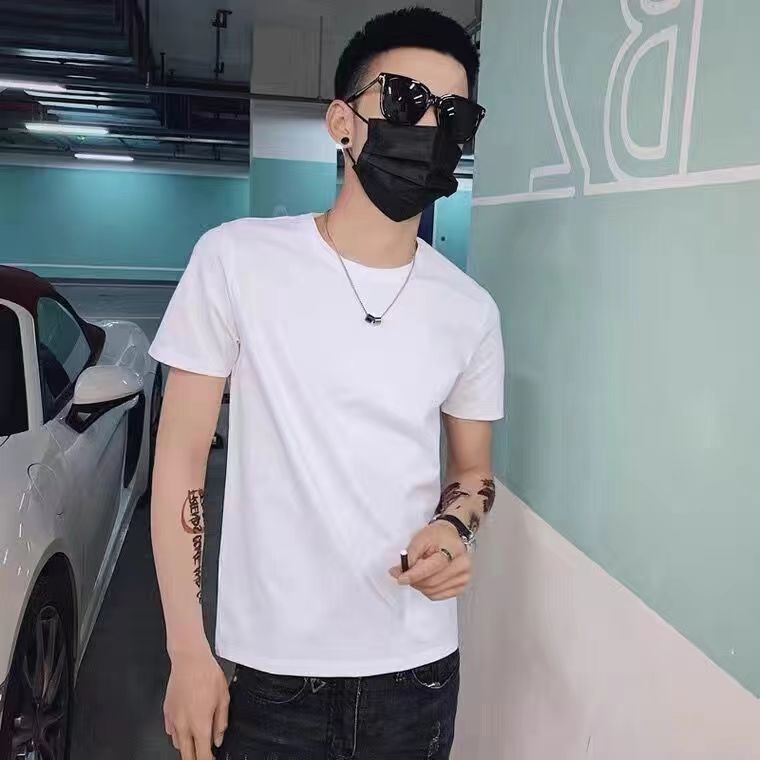 Áo thun sợi vải cao cấp dành tay ngắn thời trang mùa hè 2022 cho nam giới