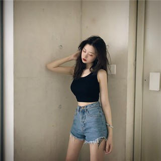 Áo Thun Croptop Ba Lỗ BASIC Thể Thao, Năng Động