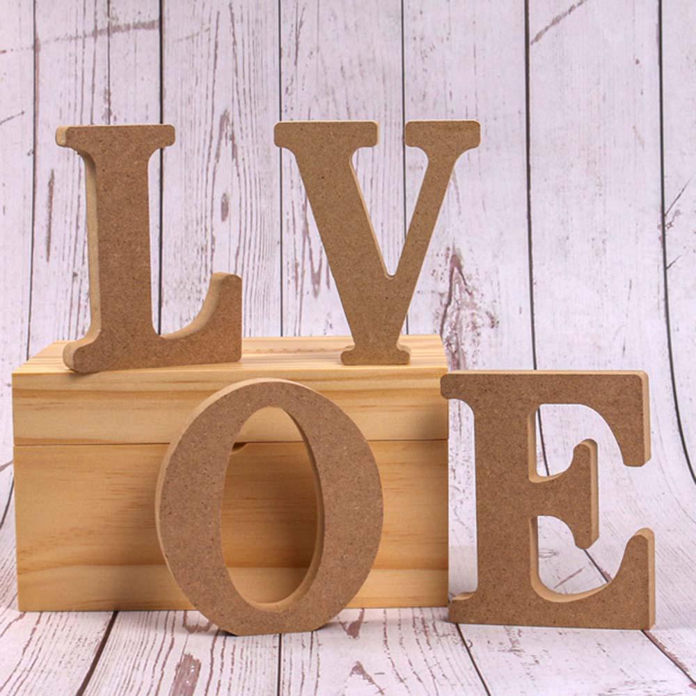 YIYU Bảng Chữ Cái Bằng Gỗ Cao 10CM Trang Trí Sinh Nhật / Đám Cưới