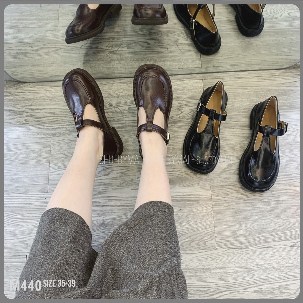 Giày búp bê nữ lolita cá tính 2 màu M440 SHOEBYMAI