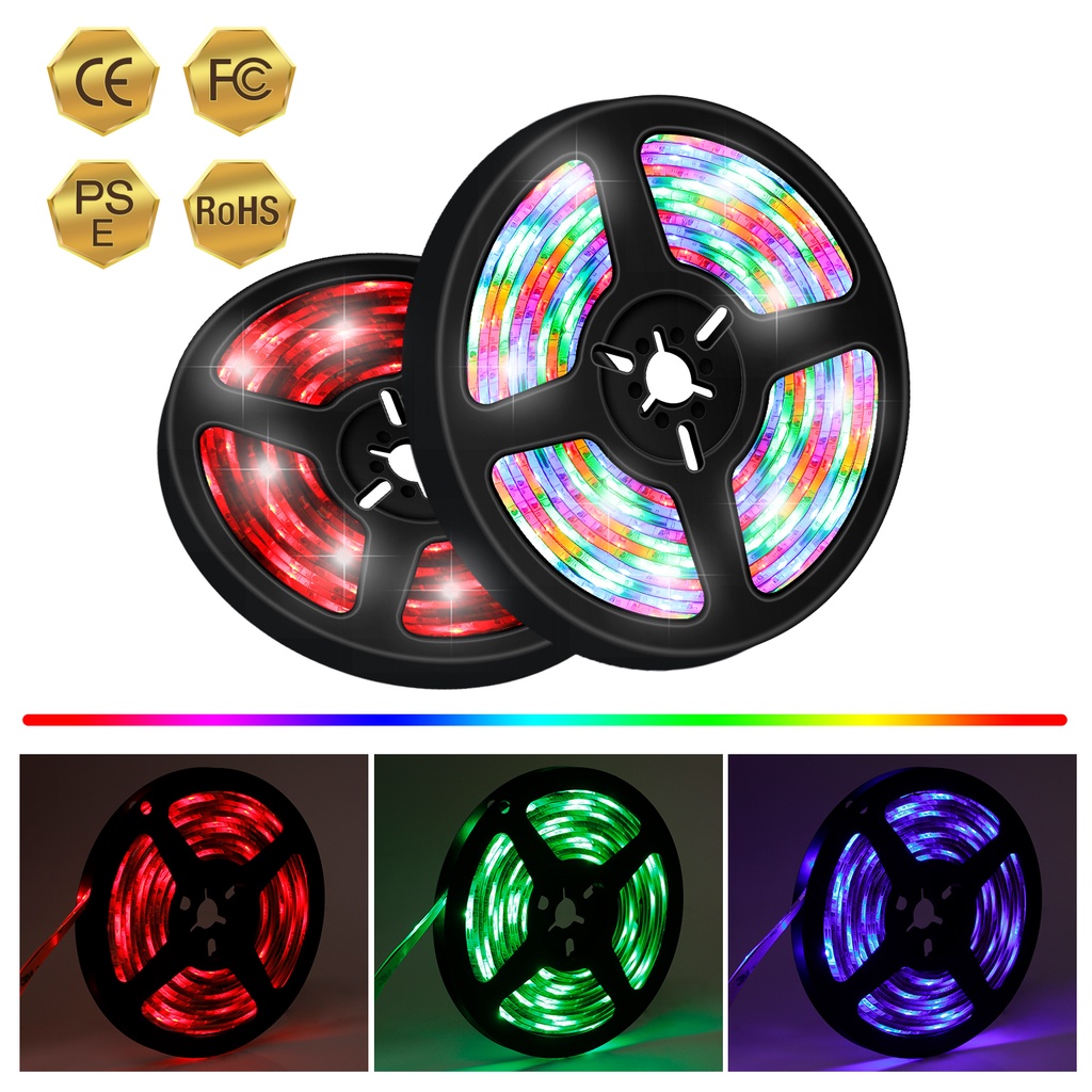 Dây Đèn Led 0.5 / 1 / 2 / 3 / 4m / 2835rgb Kèm Điều Khiển Từ Xa