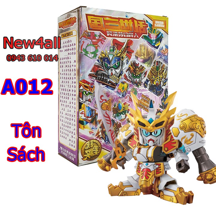 Đồ chơi lắp ráp SD/BB Gundam A012 Tôn Sách - Gundam Tam Quốc Anime the three Kingdoms World Heroes Strick Core New4all