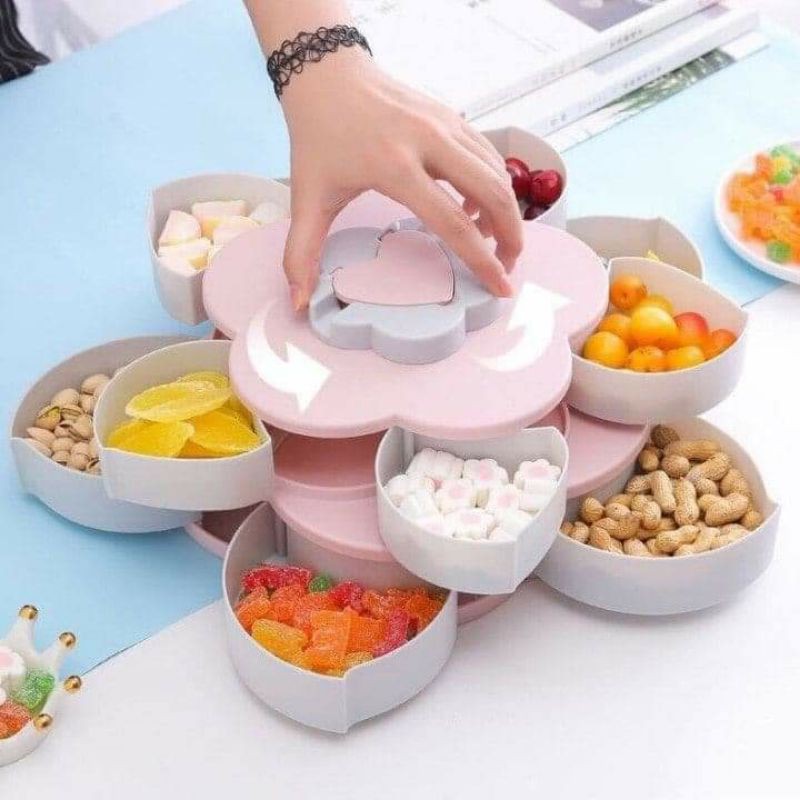 HỘP MỨT XOAY 2 TẦNG SIÊU HÍT HOT