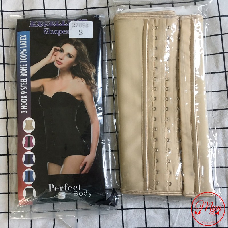 (Tặng kèm thước dây) Đai nịt bụng latex 25 xương Italia cực thon gọn