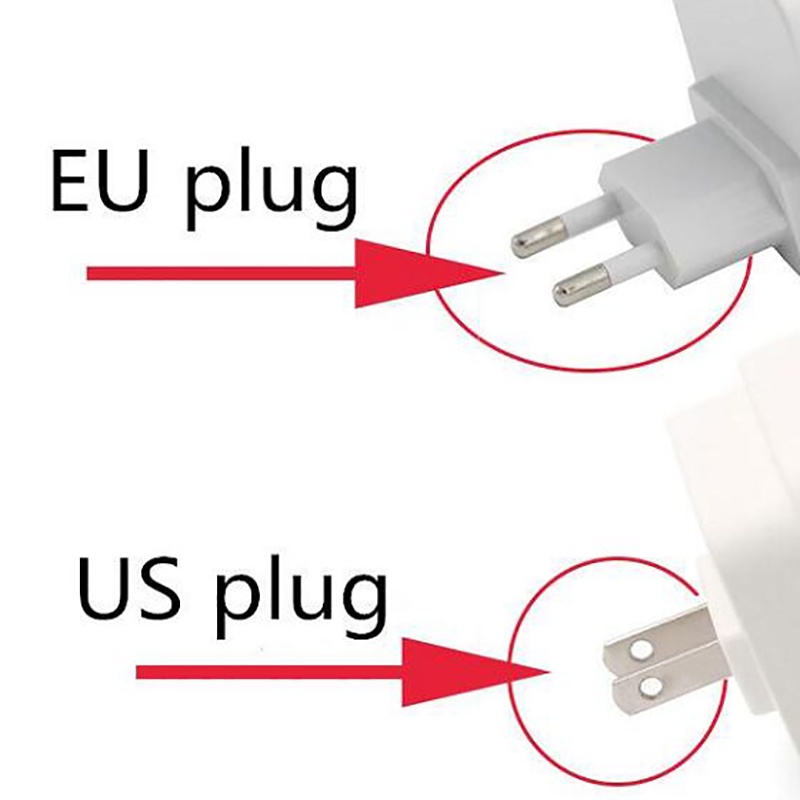 Đèn Ngủ 2 Màu Bóng LED Mềm Bảo Vệ Mắt Đầu Giường Nhỏ/Hành Lang Hình Vuông Đơn Giản Kèm Phích Cắm