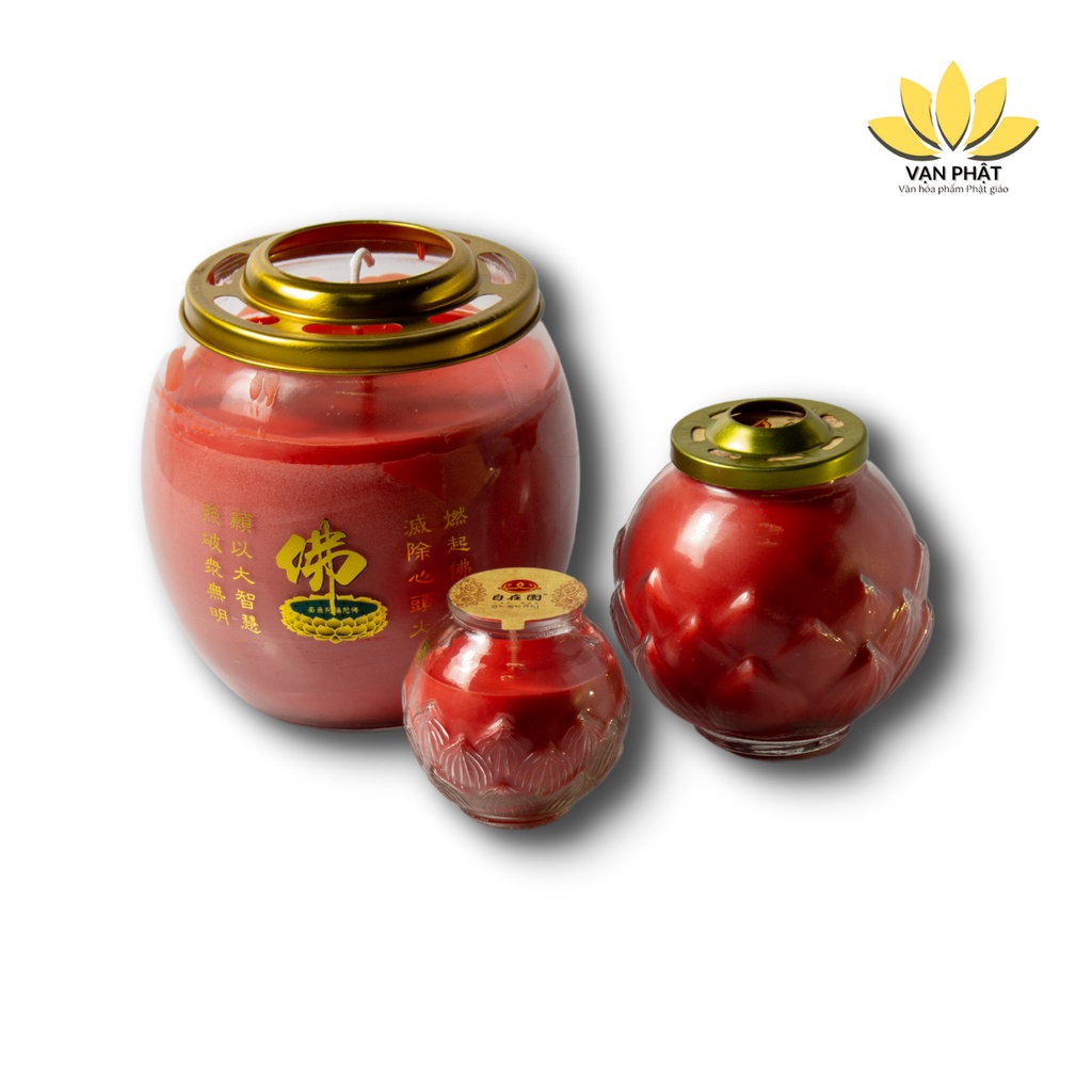 Đèn nến sáp bơ hoa sen