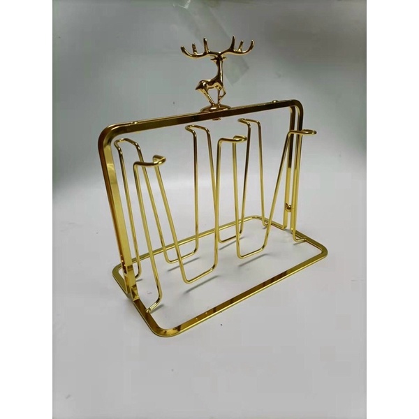 Giá úp đầu hươu kèm khay hứng xanh