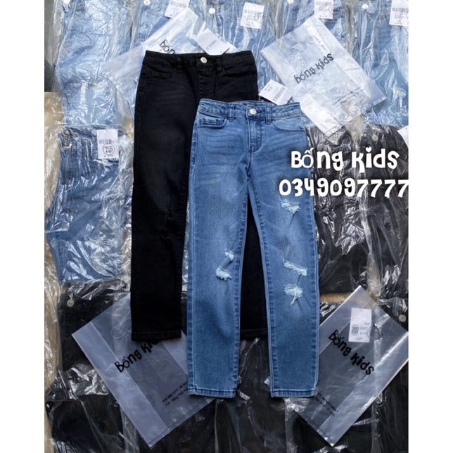 Quần Jean Bé Gái Skinny Rách F21