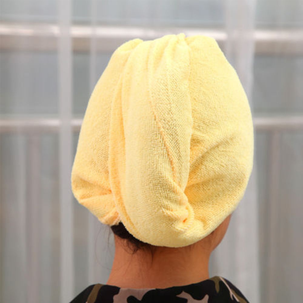 Khăn Tắm Quấn Đầu Bằng Sợi Nhỏ Khô Nhanh Nhiều Màu Cho Nữ