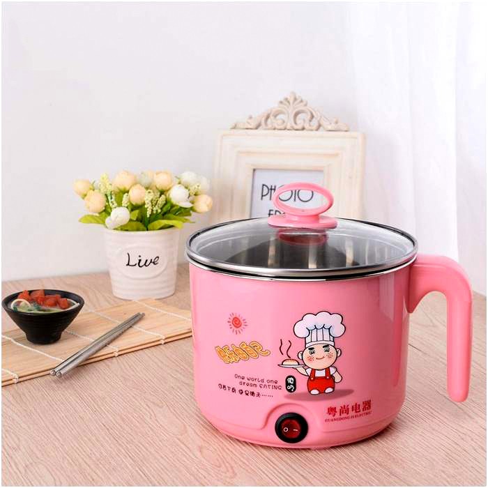 Nồi Nấu Mì Màu Đa Năng, Siêu Tốc 1,6 Lít - ca nấu lẩu nấu mì mini tiện dụng tại nhà