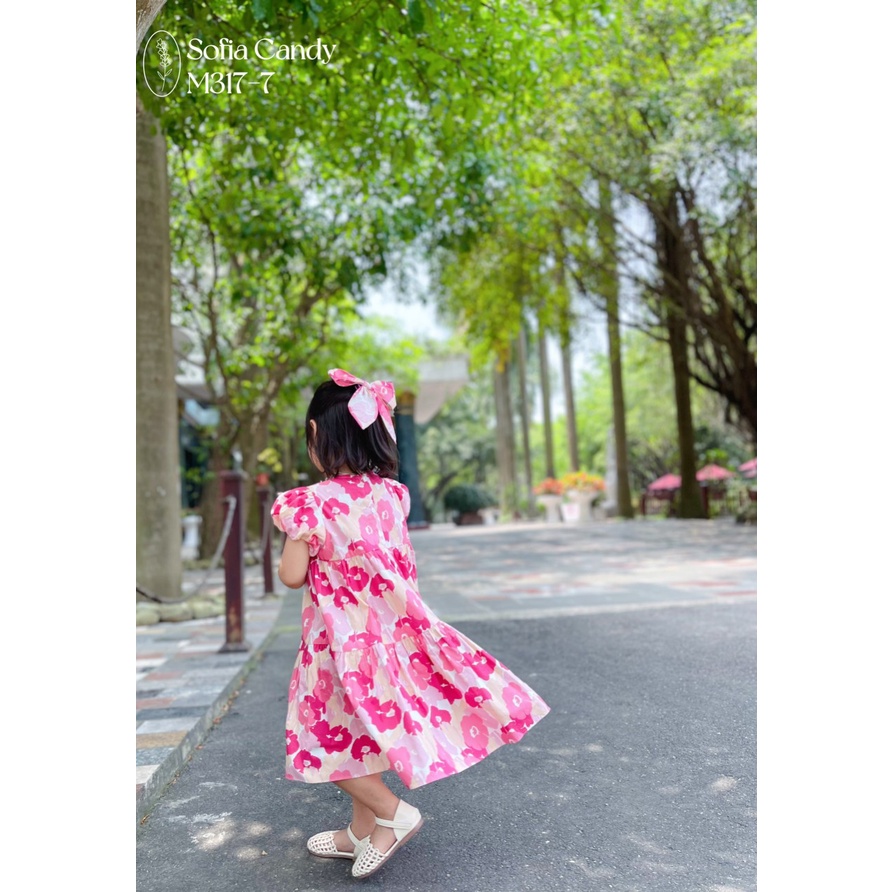 Váy hoa Sofia Candy cho bé gái từ 1 đến 10 tuổi