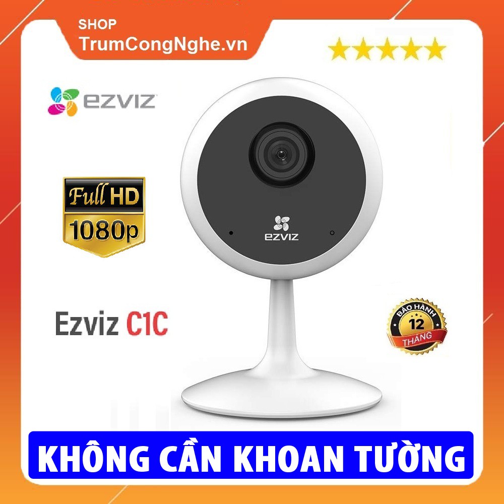 CAMERA WIFI 2.0MP 1080P EZVIZ C1C - Thiết Kế Mini Sang Trọng | BigBuy360 - bigbuy360.vn