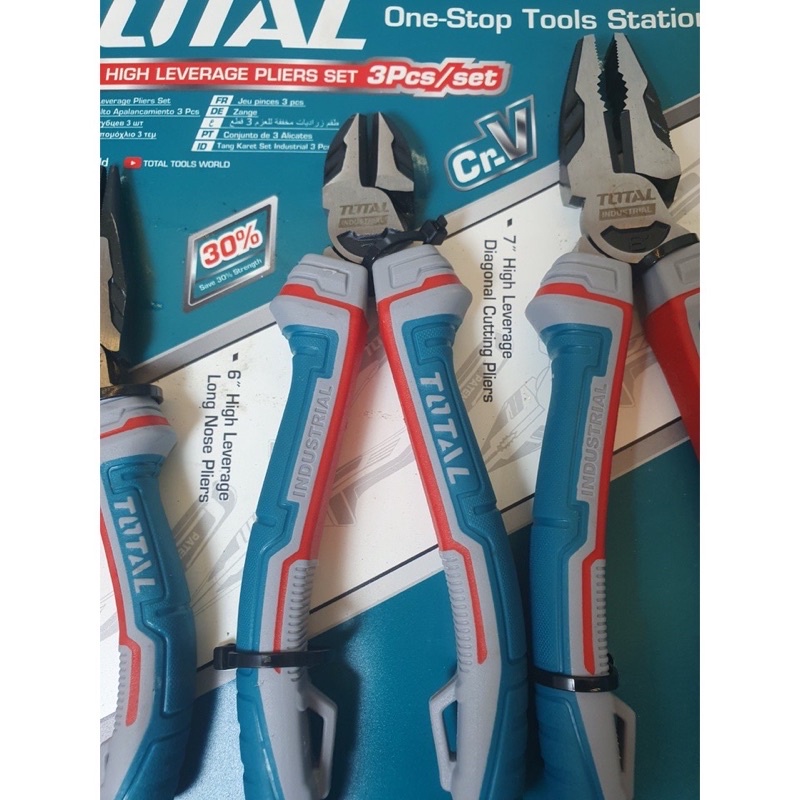 Bộ 3 kìm răng, cắt và mũi dài  TOTAL THT2K0301S
