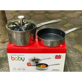 Chảo, quánh chống dính Elmich Trimax size nhỏ 16cm inox 304