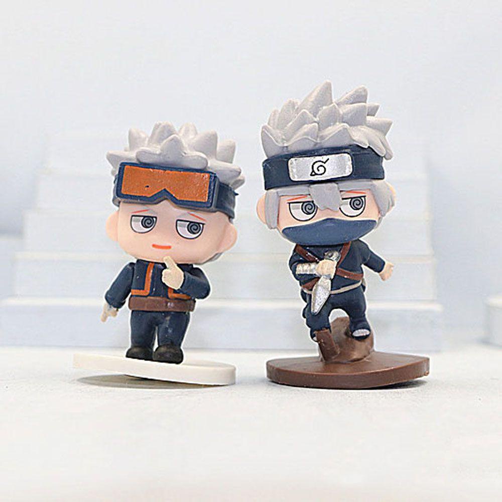 DARNELL Set 6 Mô Hình Nhân Vật Phim Hoạt Hình Naruto