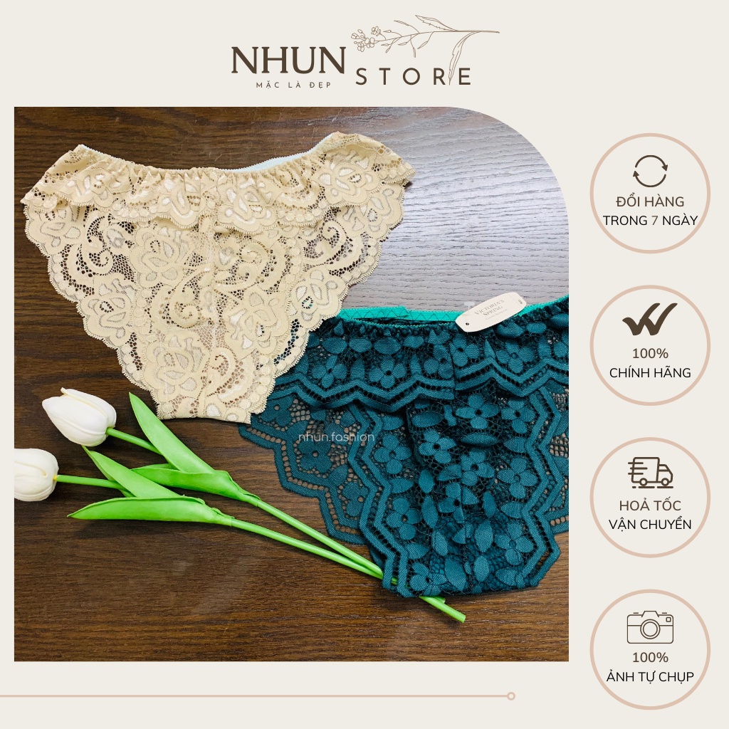 Quần lót nữ vải ren sexy mềm mại xuyên thấu gợi cảm quyến rũ thoáng mát freesize bigsize N2 | BigBuy360 - bigbuy360.vn