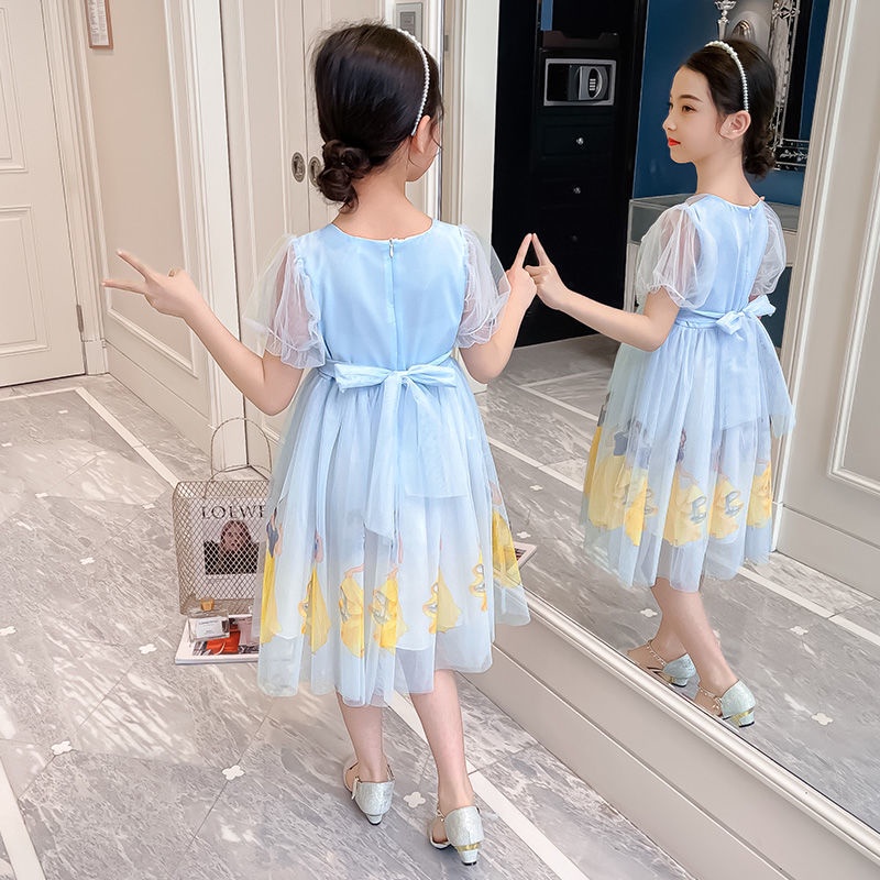 Đầm Công Chúa Bạch Tuyết Phong Cách Phương Tây Mẫu Mới 2022 Thời Trang Mùa Hè Cho Bé Gái