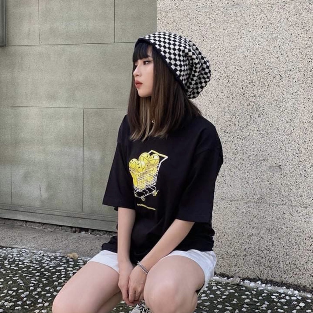 Áo thun Morning Warning Trolley - Xe Đẩy Zui Zẻ - Áo Thun Unisex Form Rộng Tay Lỡ Oversize Cotton 100% Local Brand